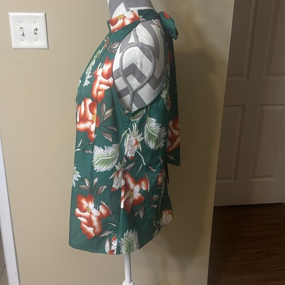 Green Orange and Cream SHEIN Halter Top - Size M - Picture 4 of 9